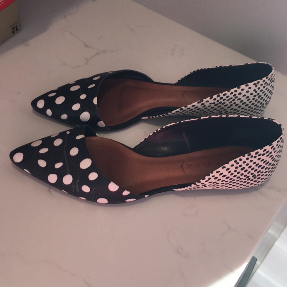 Anthropologie Vicenza black and white shoes